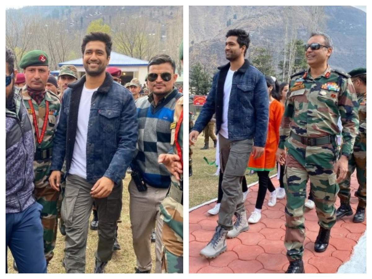 Photos Vicky Kaushal Visits Uri Base Camp In Kashmir It Is The Biggest Honour For Me To Be In The Company Of Our Great Armed Forces Hindi Movie News Times