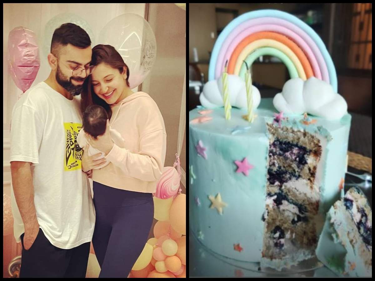 Anushka Sharma Shares A Glimpse Of Daughter Vamika S 2nd Month Birthday Cake Says Happy 2 Months To Us Hindi Movie News Times Of India
