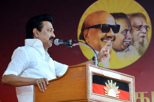 DMK president M K Stalin (File photo)