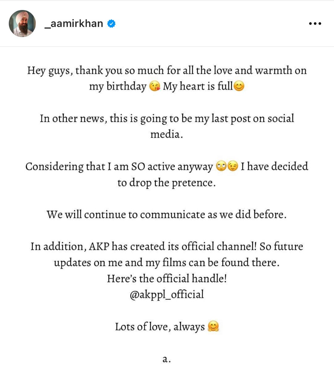 mir Khan Bids Adieu To Social Media Says I Have Decided To Stop This Pretence Hindi Movie News Times Of India