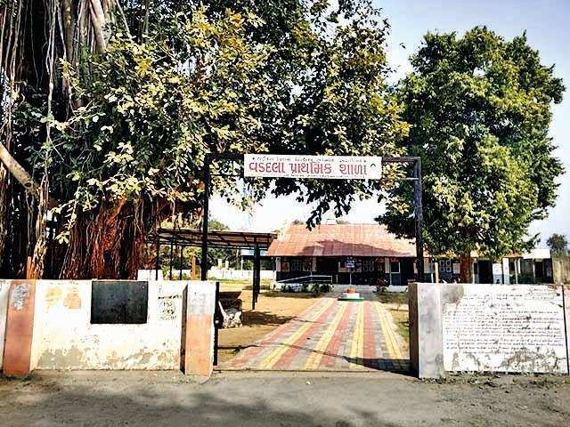 One of the schools in Vadadala where cases surfaced