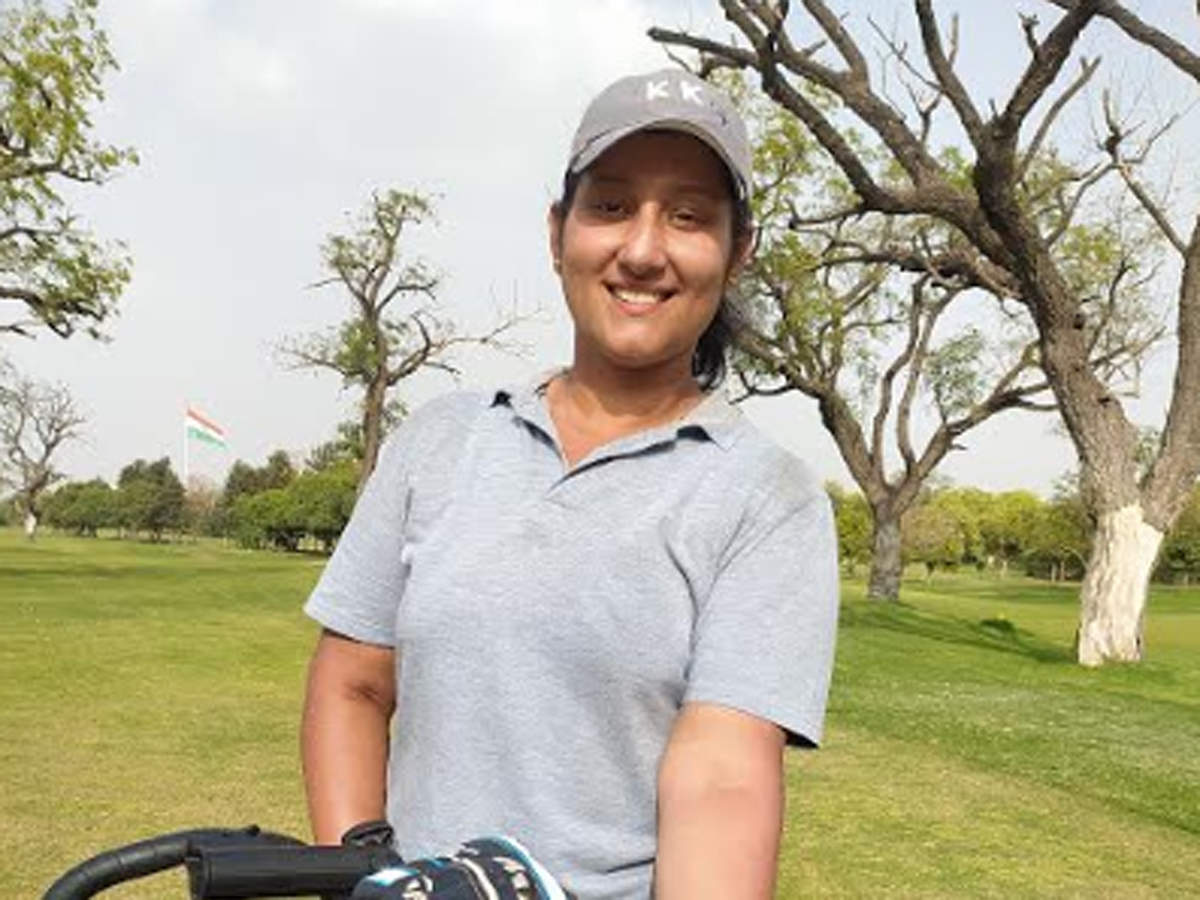 Jaipur girl Khushi Khanijau shot six-over 76 to finish tied 14th after the opening round of the Hero Women’s Pro Golf Tour sixth leg at Rambagh Golf Club. (TOI Photo)