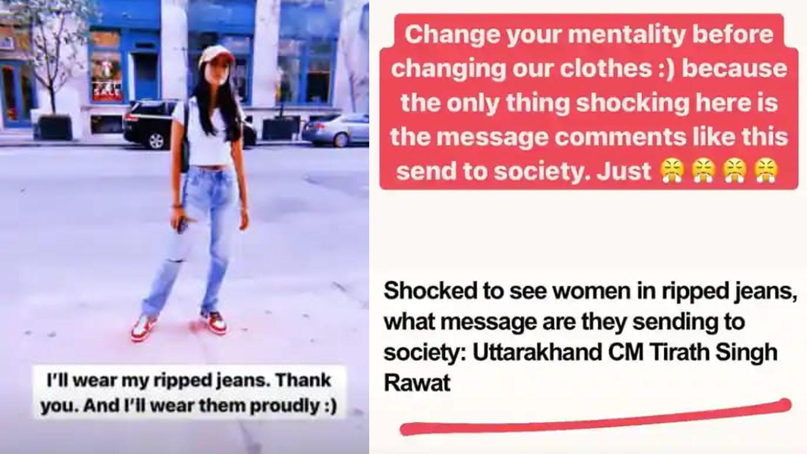 Amitabh Bachchan's granddaughter Navya Naveli Nanda reacts to Uttarakhand CM's  comment on ripped jeans: 'Change your mentality before changing our  clothes' | Hindi Movie News - Bollywood - Times of India