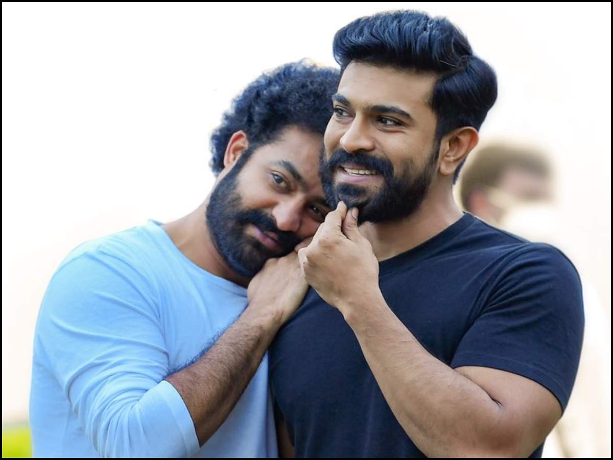 Ramaraju &amp; Bheem! Junior NTR wishes Ram Charan with this adorable picture | Telugu Movie News - Times of India