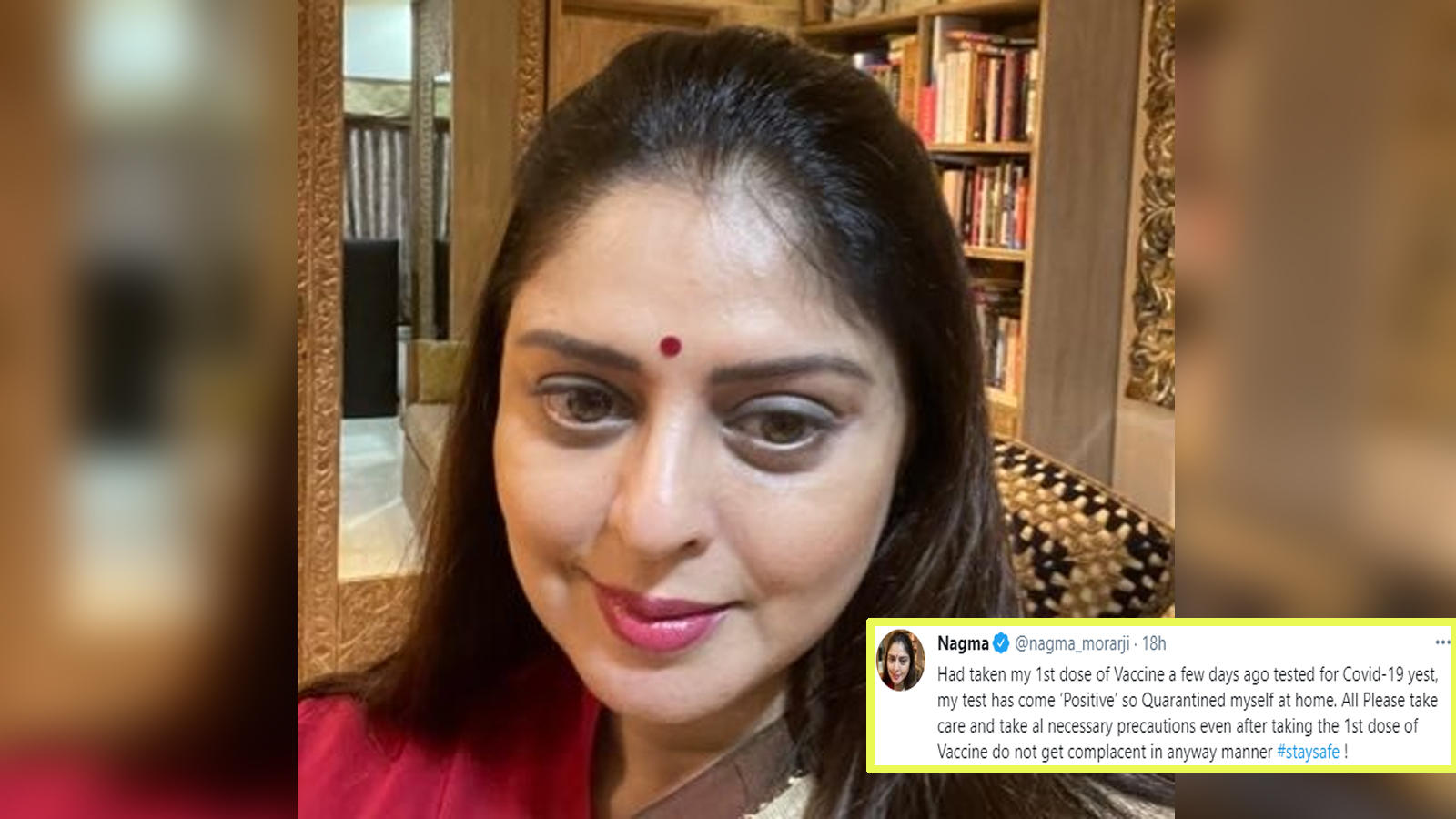Nagma tests positive for COVID-19 days after her first shot of vaccine Tamil Movie News Xxx Photo