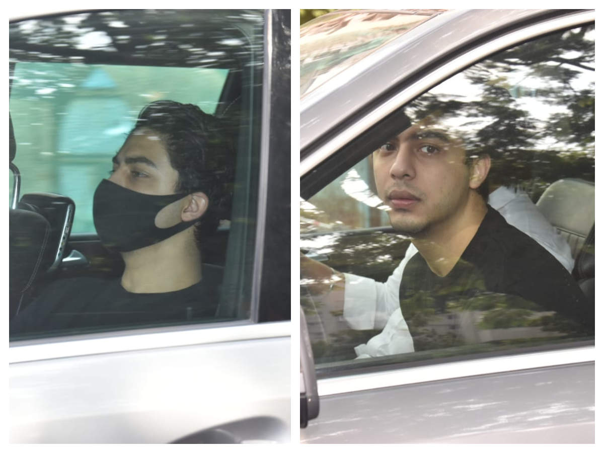 Photos: Shah Rukh Khan's son Aryan Khan gets snapped by the paparazzi  outside a film studio in the city | Hindi Movie News - Times of India
