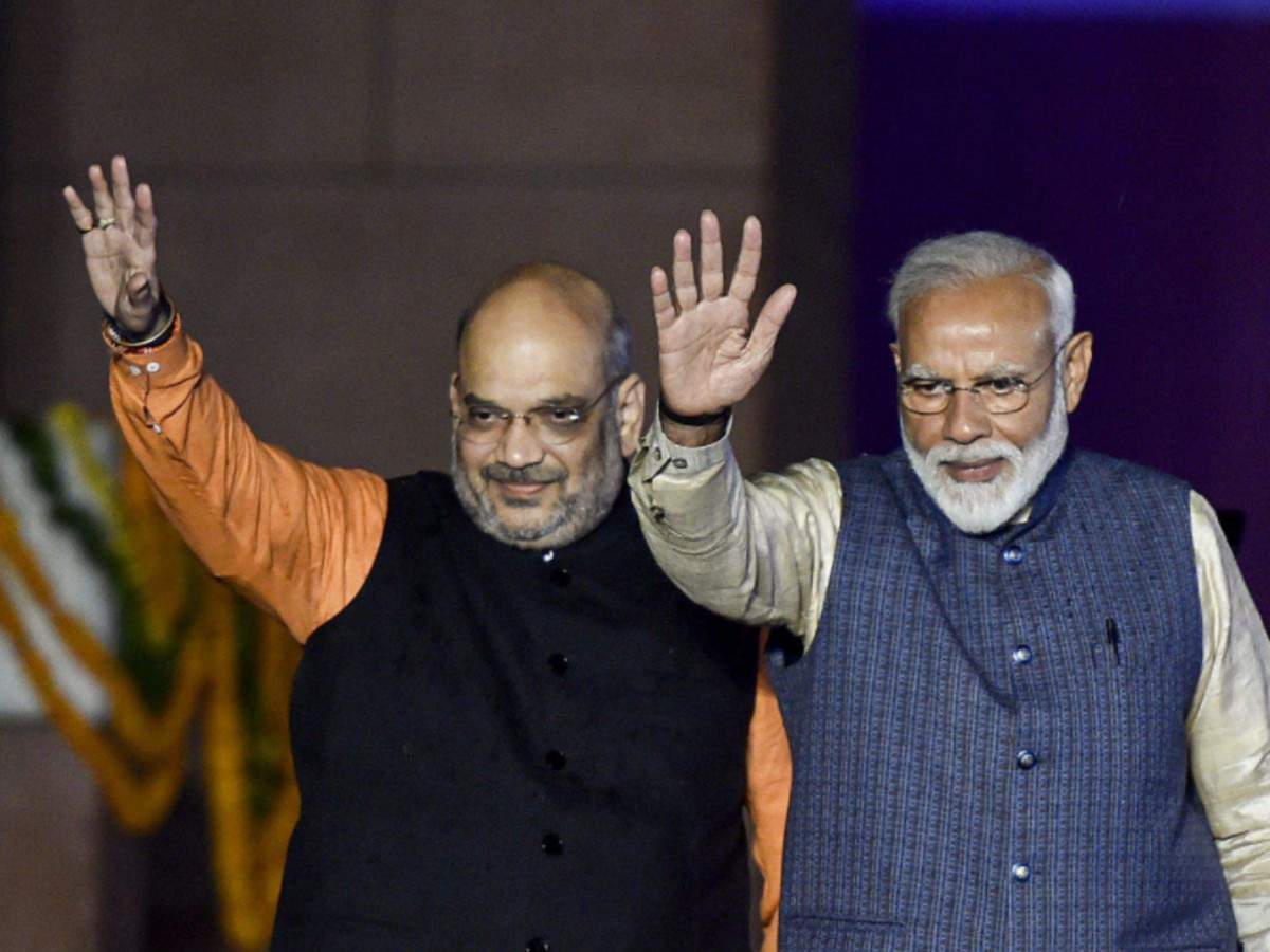 File photo of PM Modi along with Union home minister Amit Shah