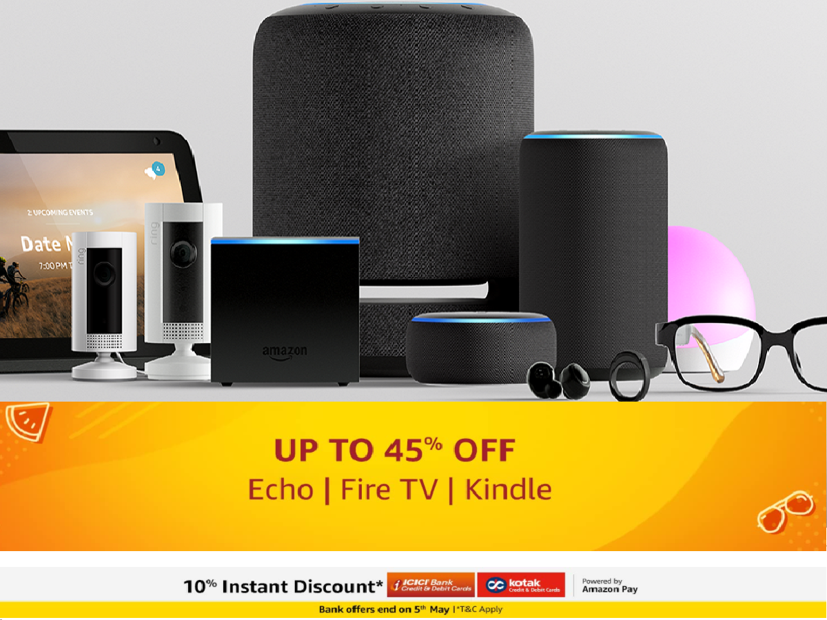 Amazon Sale Offers Up To 45 Off On Echo Fire Tv Kindle And Other Alexa Devices Most Searched Products Times Of India