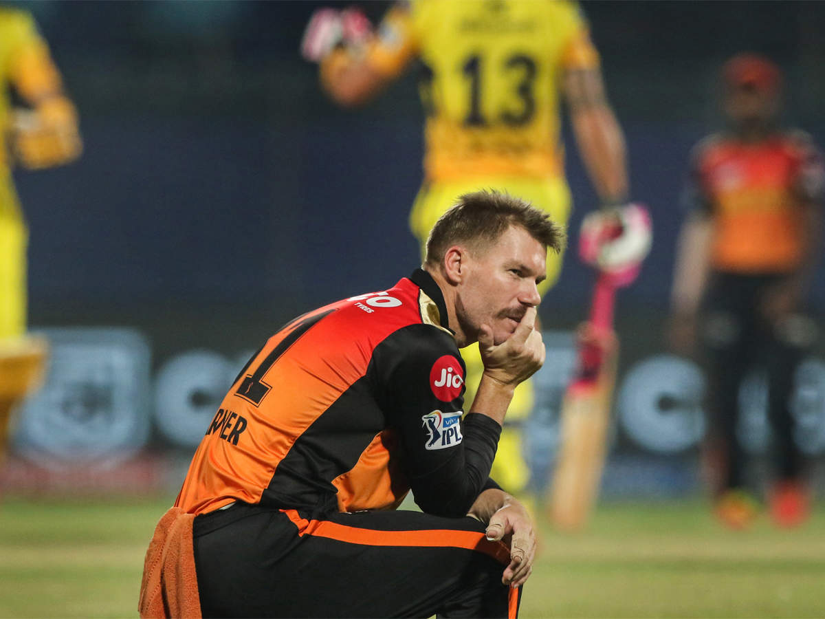 After being stripped off captaincy, Australia's David Warner was dropped by his IPL franchise Sunrisers Hyderabad in their match against Rajasthan Royals on Sunday (Photo: PTI/BCCI/IPL)
