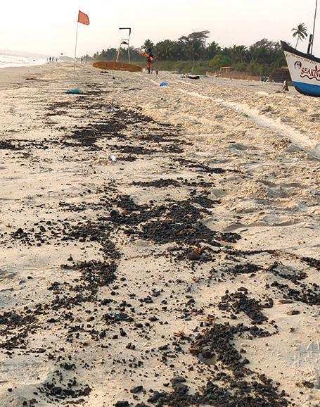 Surfacing of tar balls in the coastline is an undesirable seasonal occurrence every summer