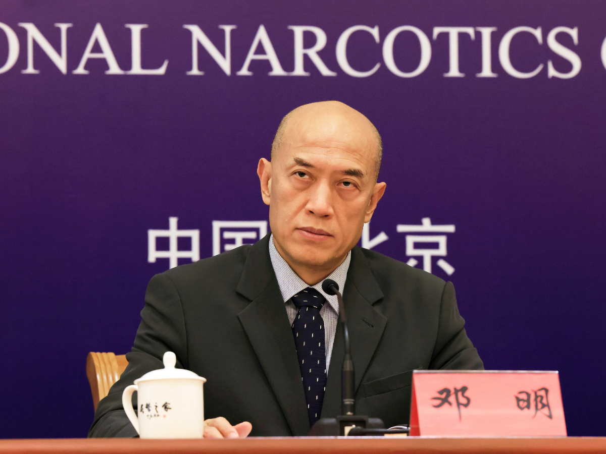 Deng Ming, deputy director of the National Narcotics Control Commission. AP Photo