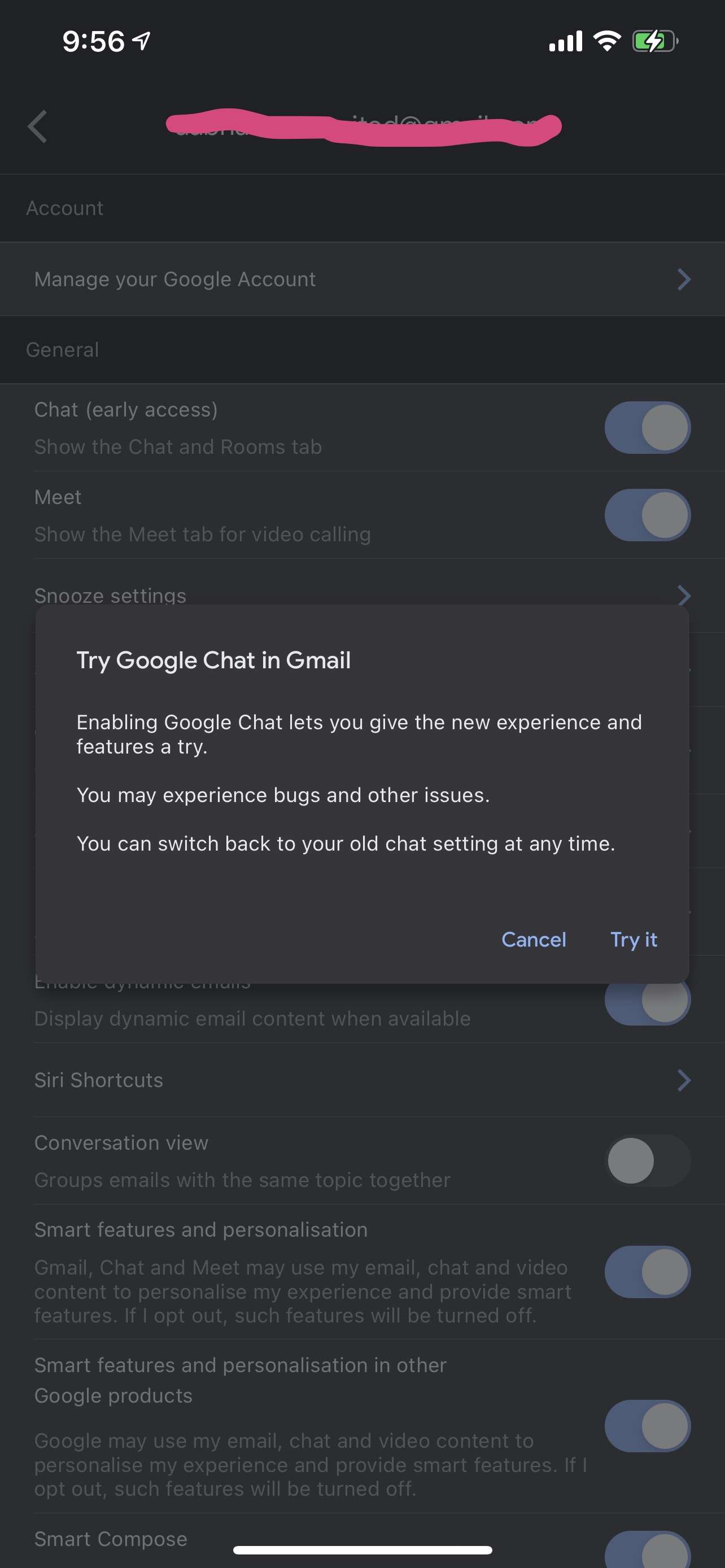 Cómo chatear con sus contactos en Gmail en iPhone