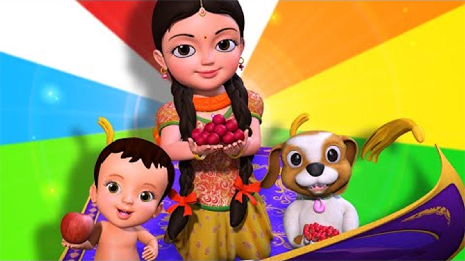 Telugu Kids Poem Nursery Song in Telugu 'Rangu Rangulu Pillala Pata' Hol dir