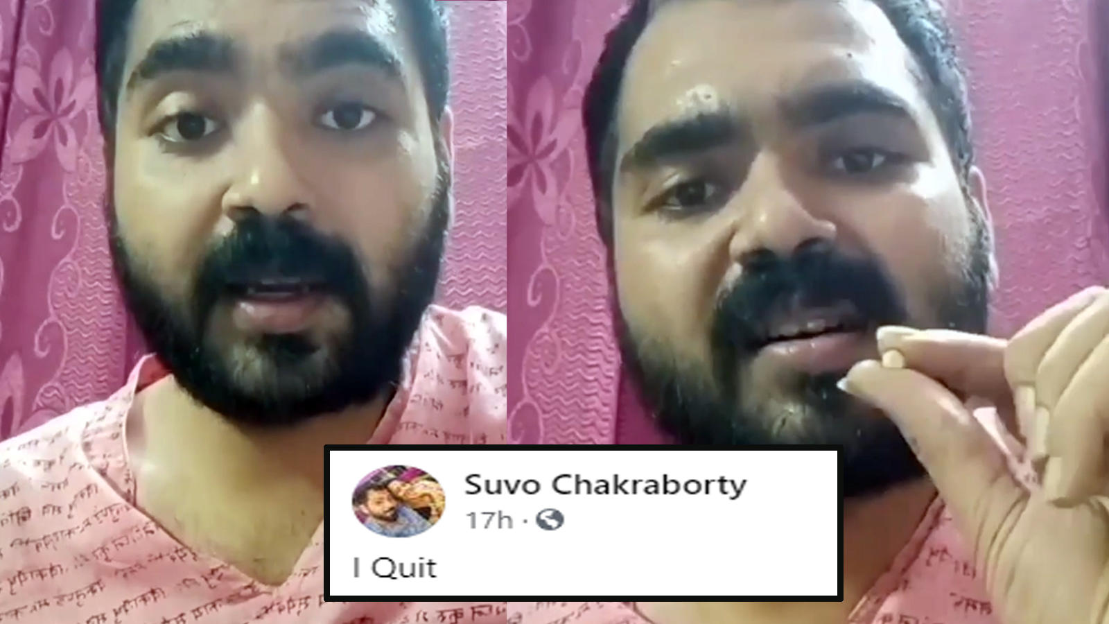 I quit&#39;: &#39;Mangal Chandi&#39; actor Suvo Chakraborty threatens to end his life  on Facebook Live, police rush to save him | Bangla Movie News - Times of  India