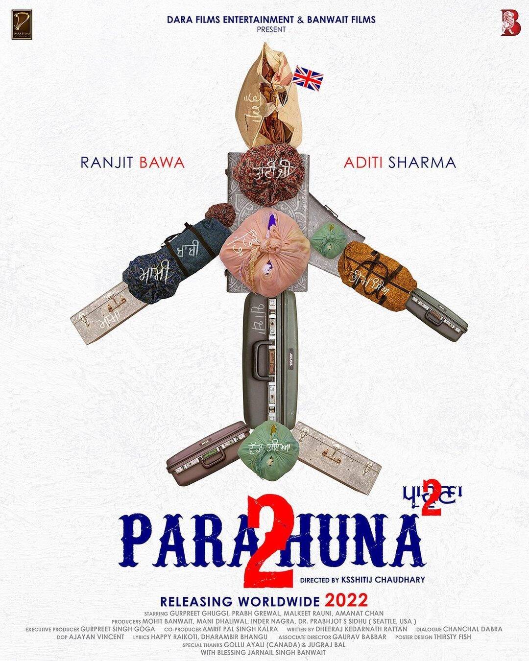 Parahuna 2 Ranjit Bawa And Aditi Sharma To Headline A New Punjabi Movie Punjabi Movie News Times Of India