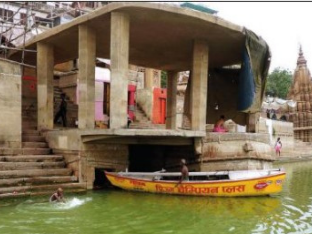 A survey was done to find the origin of algal bloom in Ganga in Varanasi