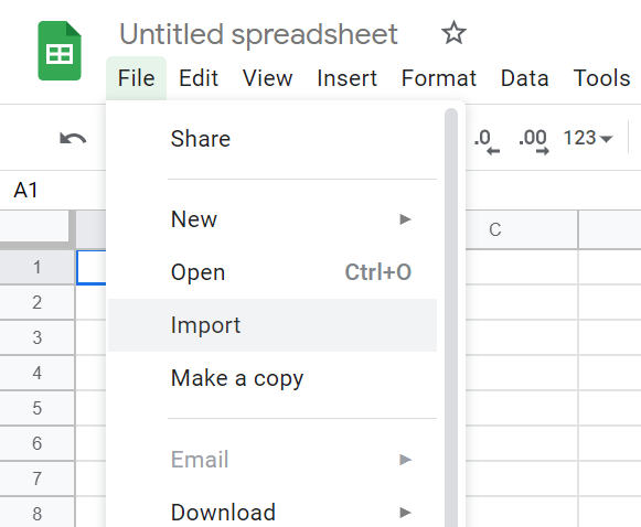 how to upload excel file to google sheets