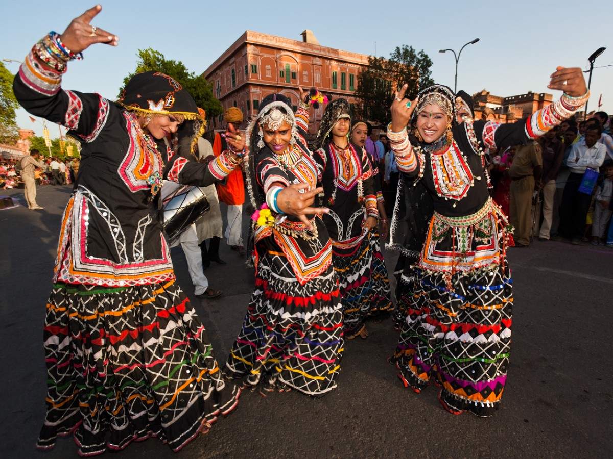 The very colourful traditional folk dances of Rajasthan