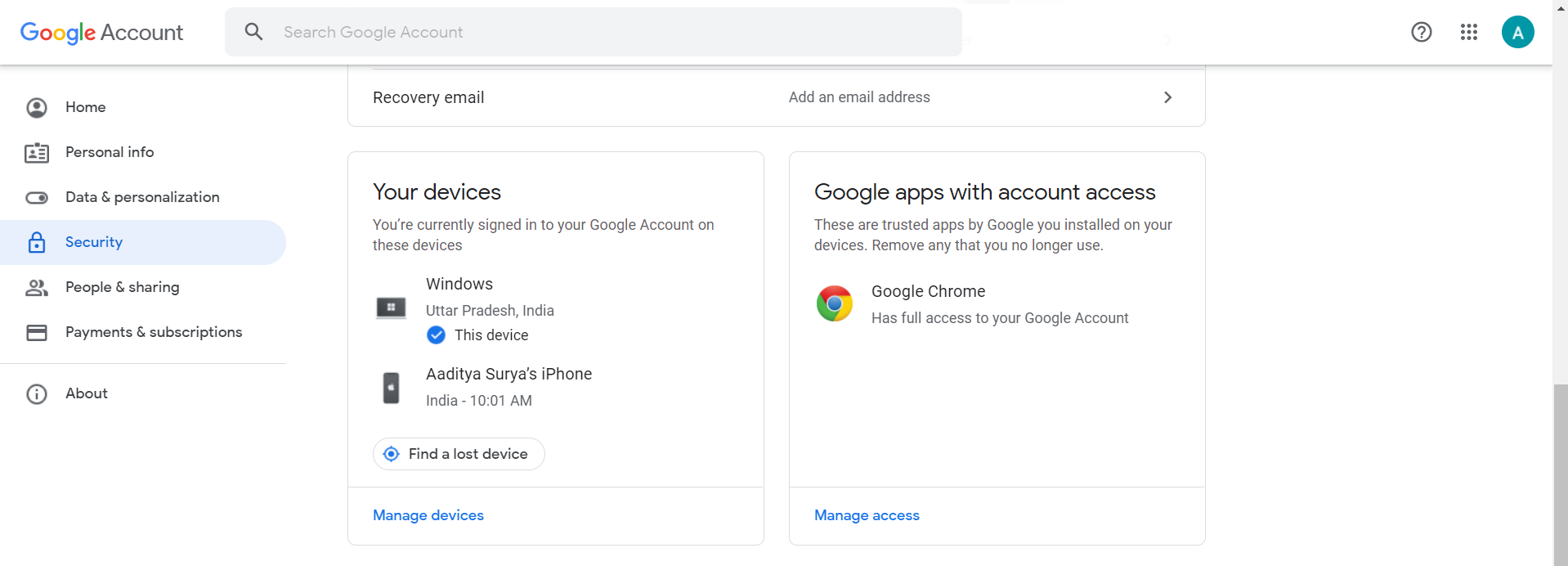 how to remove gmail accounts from chrome