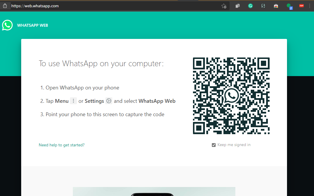 watsapp web app