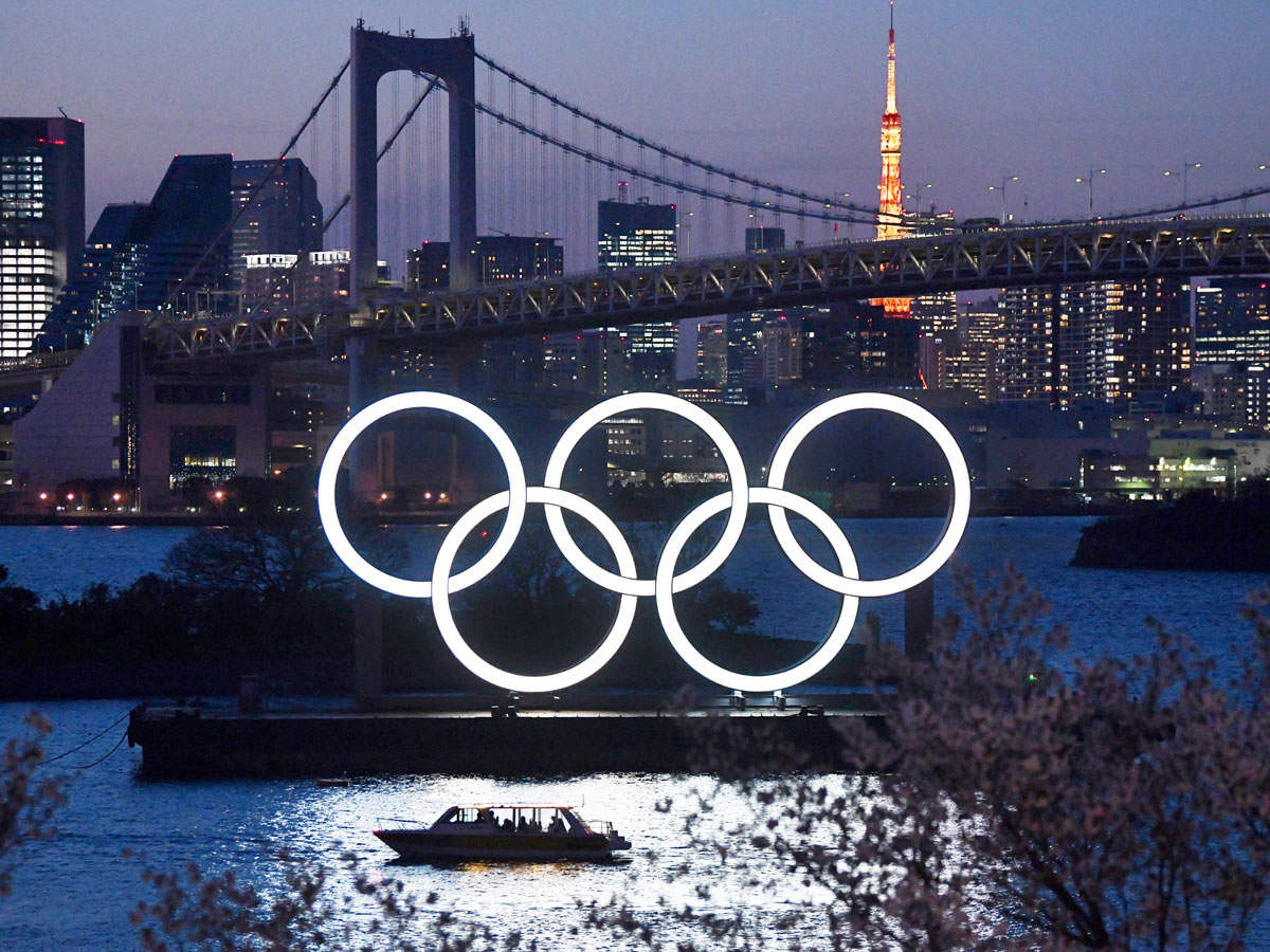 Olympic Rings in Tokyo (Photo by Carl Court/Getty Images)
