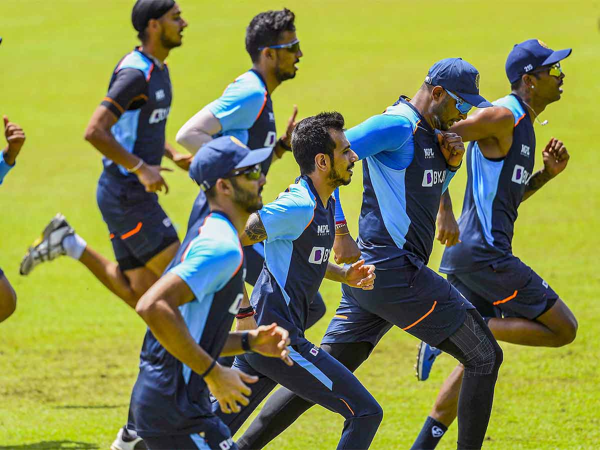 Indian cricketers during a training session in Sri Lanka. (BCCI/PTI Photo)