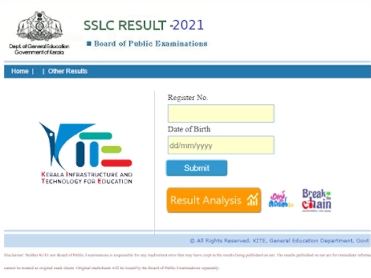 Sslc Result 2021 Kerala Announced Here S Direct Link