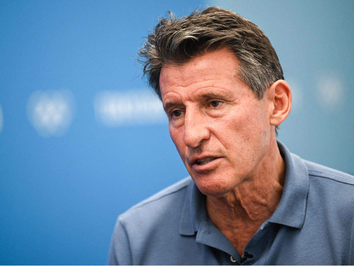 World Athletics chief Sebastian Coe during the Tokyo 2020 Olympic Games Press Conference in Tokyo. (AFP Photo)