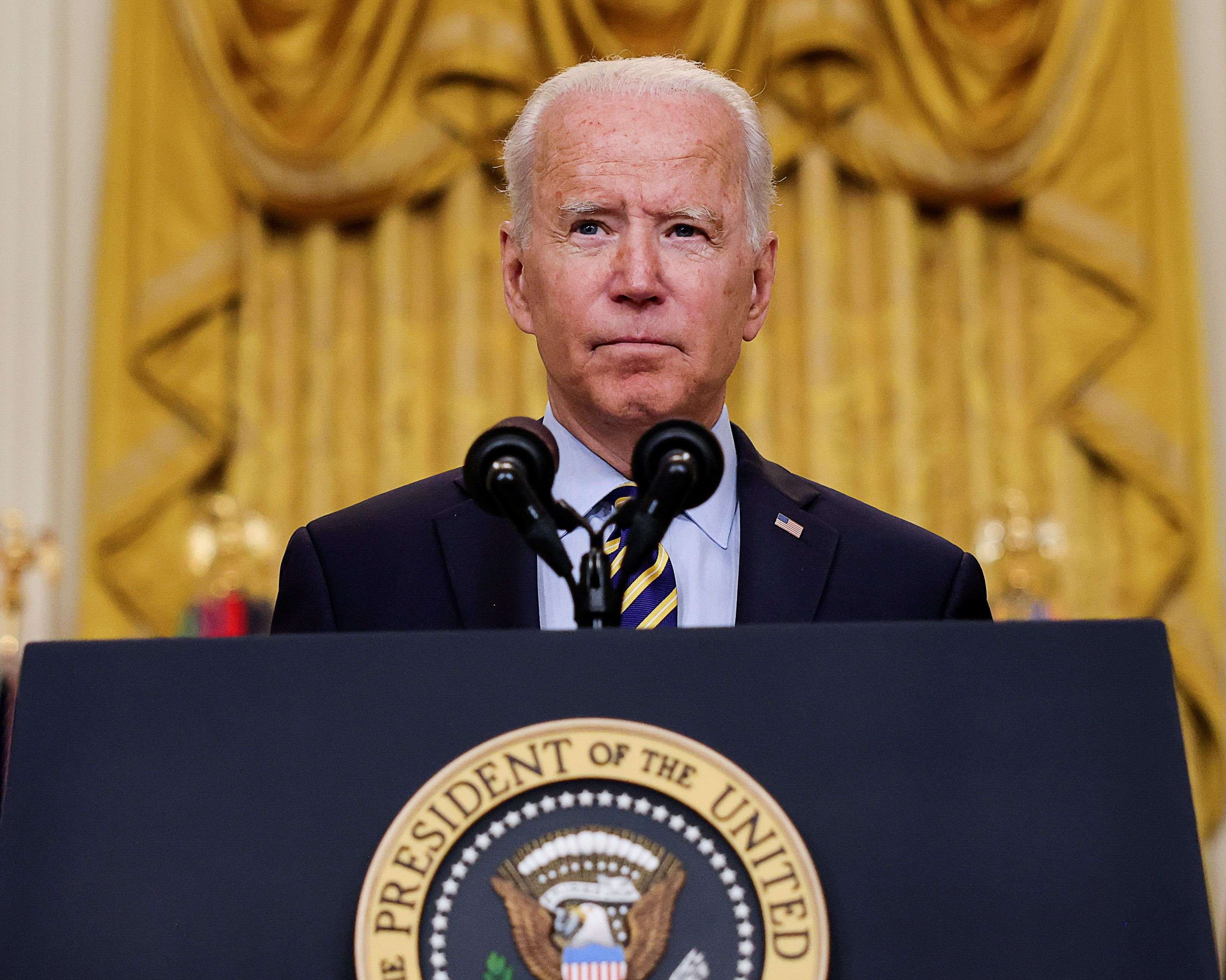 Biden has placed the blame for the resurgence of the virus squarely on the shoulders of those who aren't vaccinated. (Credits: Reuters)