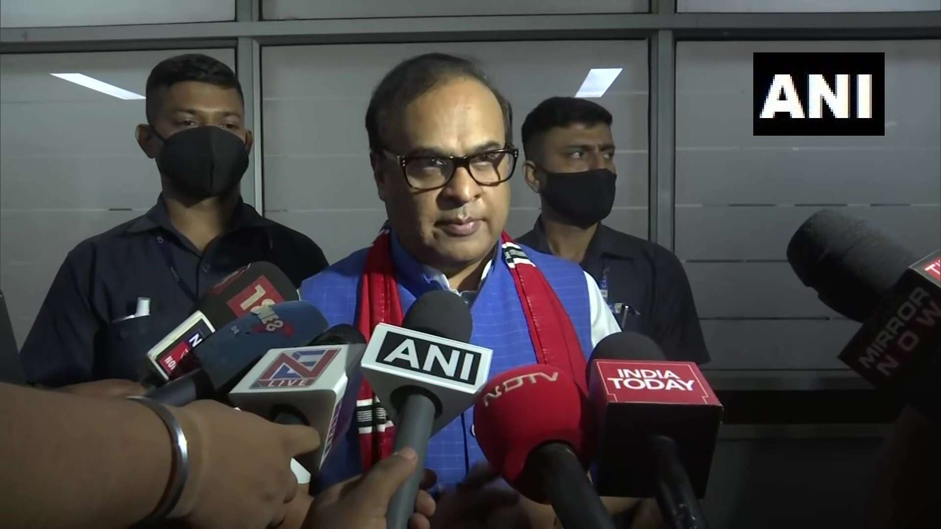 The Assam CM, who has been charged with criminal conspiracy and attempt to murder in an FIR by Mizoram Police, also spoke of keeping alive the spirit of the northeast. (ANI Photo)
