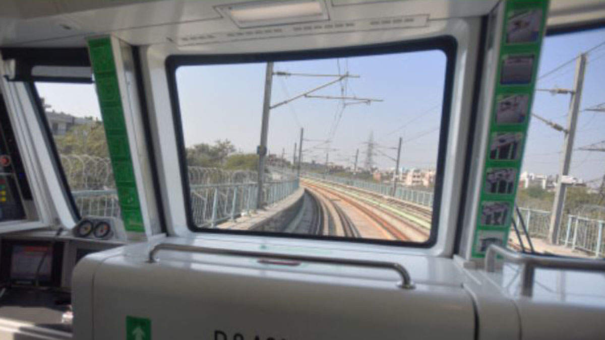 A senior police officer said they received a call about a woman jumping onto the tracks, but she later told the police that she "accidentally" fell when the train was approaching the station on the Blue Line of the Delhi Metro network — Tarun Rawat (TOI FILE)