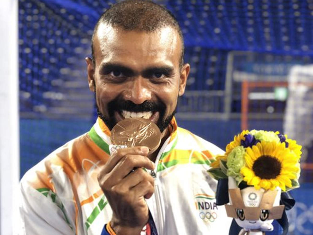 India beat Germany in the bronze-medal match to return to the Olympic hockey podium for the first time since 1980 (Photo: PR Sreejesh Twitter)