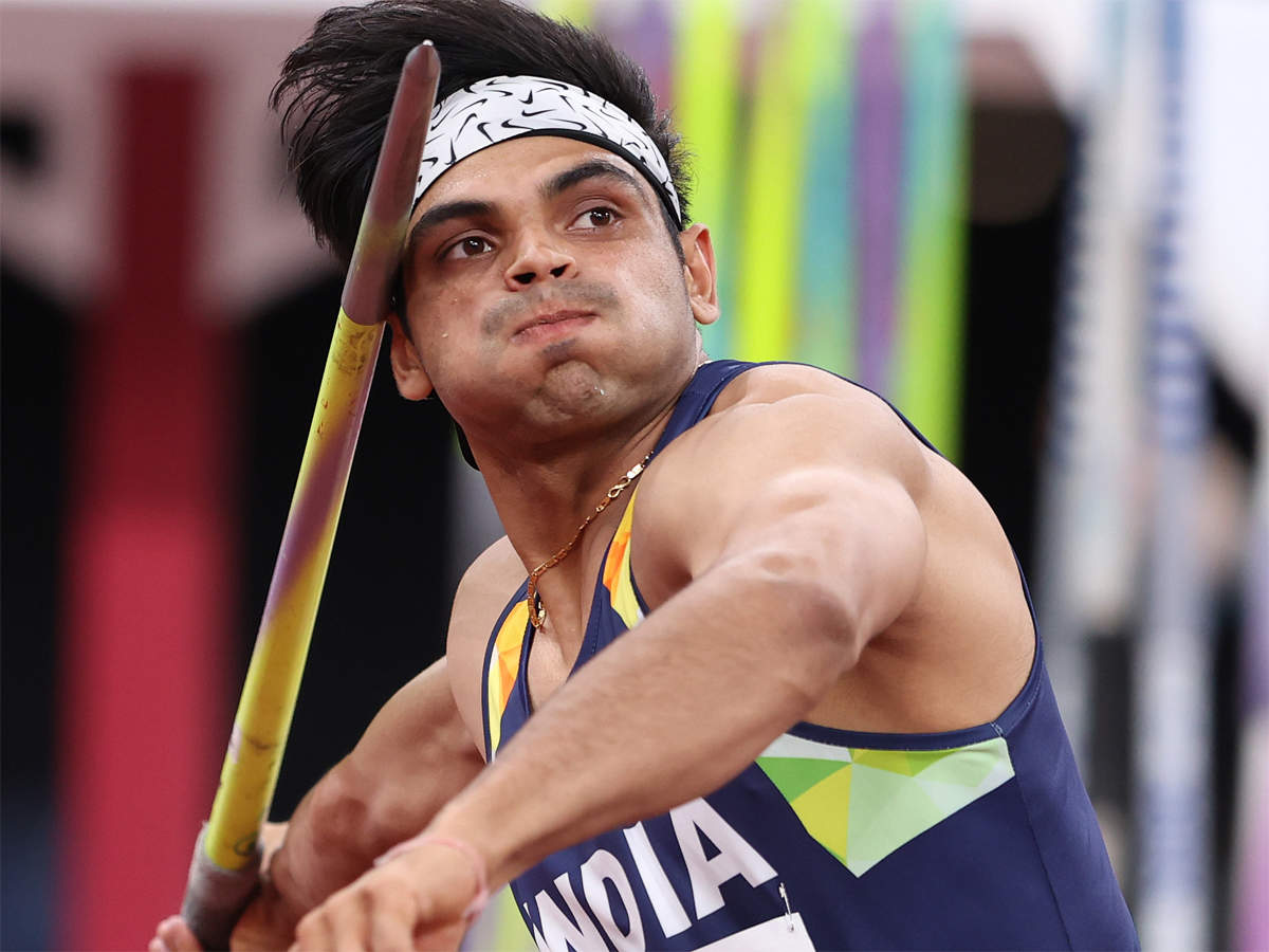 India's Neeraj Chopra won gold in men's javelin at the Tokyo Games -- independent India's first Olympic medal in track and field (Photo by Michael Steele/Getty Images)