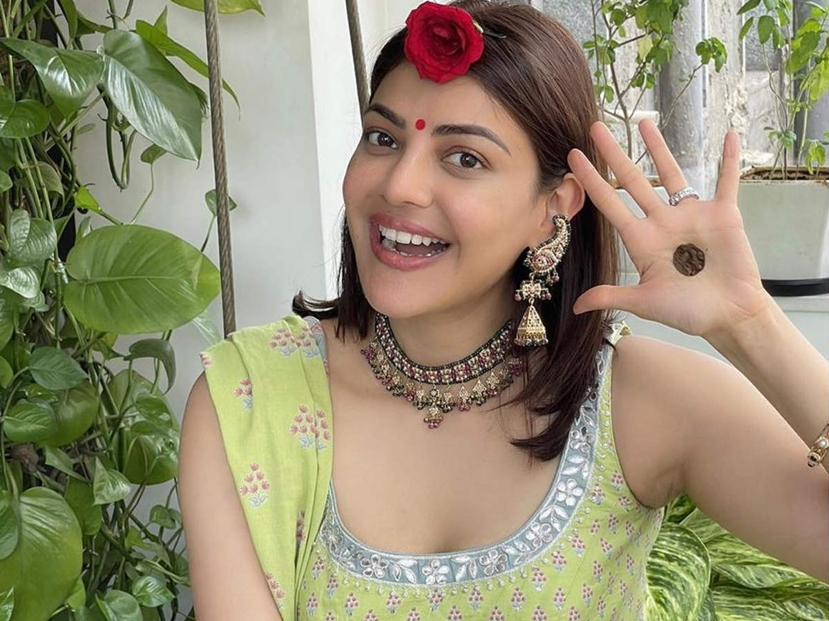 Hariyali Teej Kajal Aggarwal Shares Priceless Pictures From Her First Teej Celebration Post Wedding Hindi Movie News Times Of India