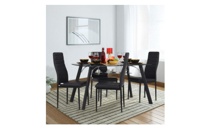 Glass Dining Tables Upgrade Your Dine, Glass Top Dining Table Set 4 Chairs Below 10000