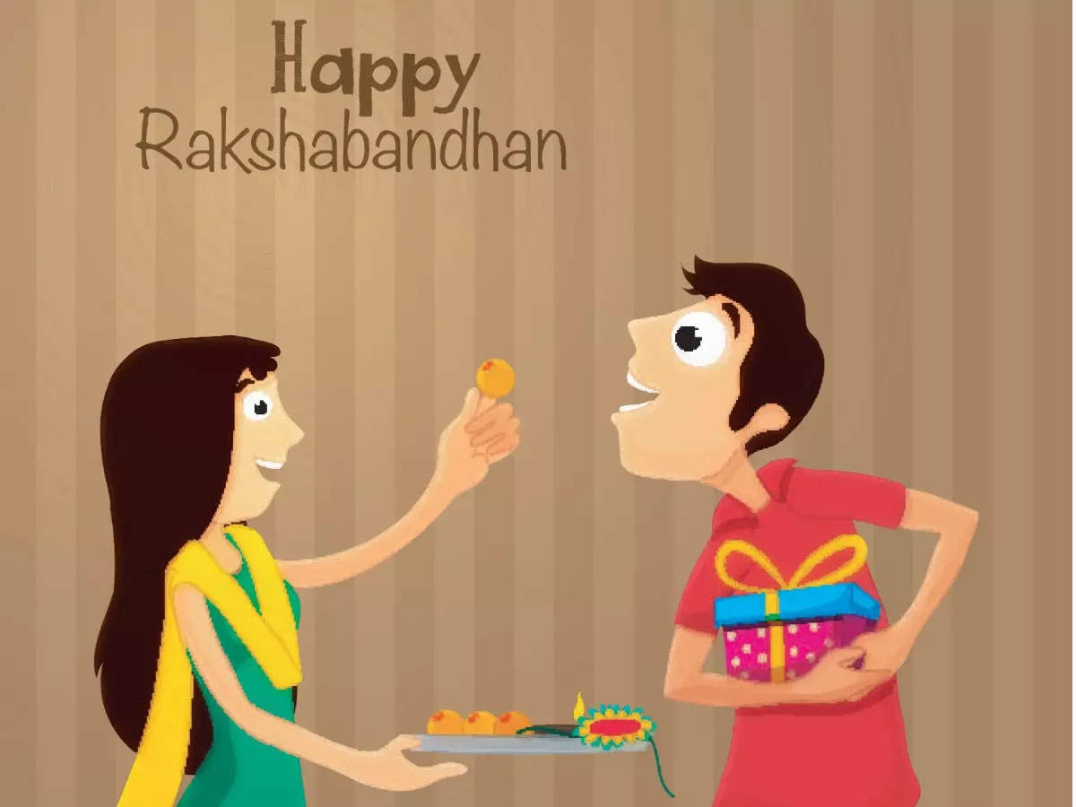 Raksha Bandhan 2022 Cards, Wishes, Messages & Images: Rakhi greeting card  images to share with your siblings | - Times of India