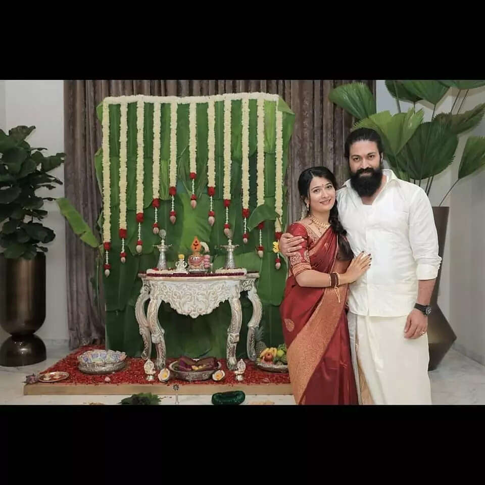 Radhika Pandit, Yash celebrate Varamahalakshmi festival in their ...