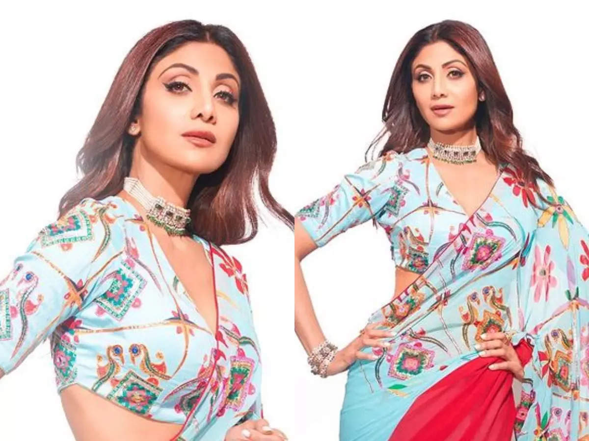 Top 152+ Shilpa Shetty White Floral Saree Latest - Vietkidsiq.edu.vn