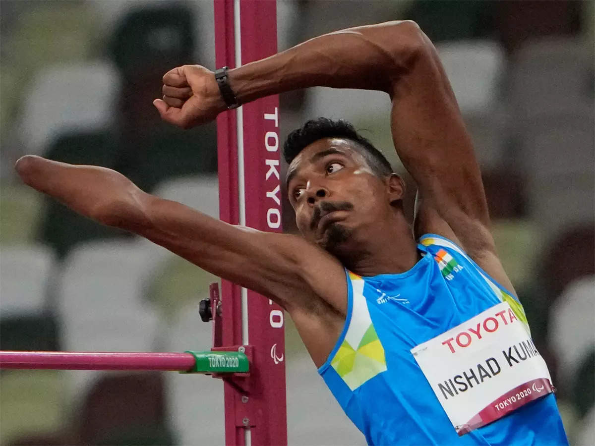 Kumar cleared 2.06m to win the silver and set an Asian record. (PTI photo)