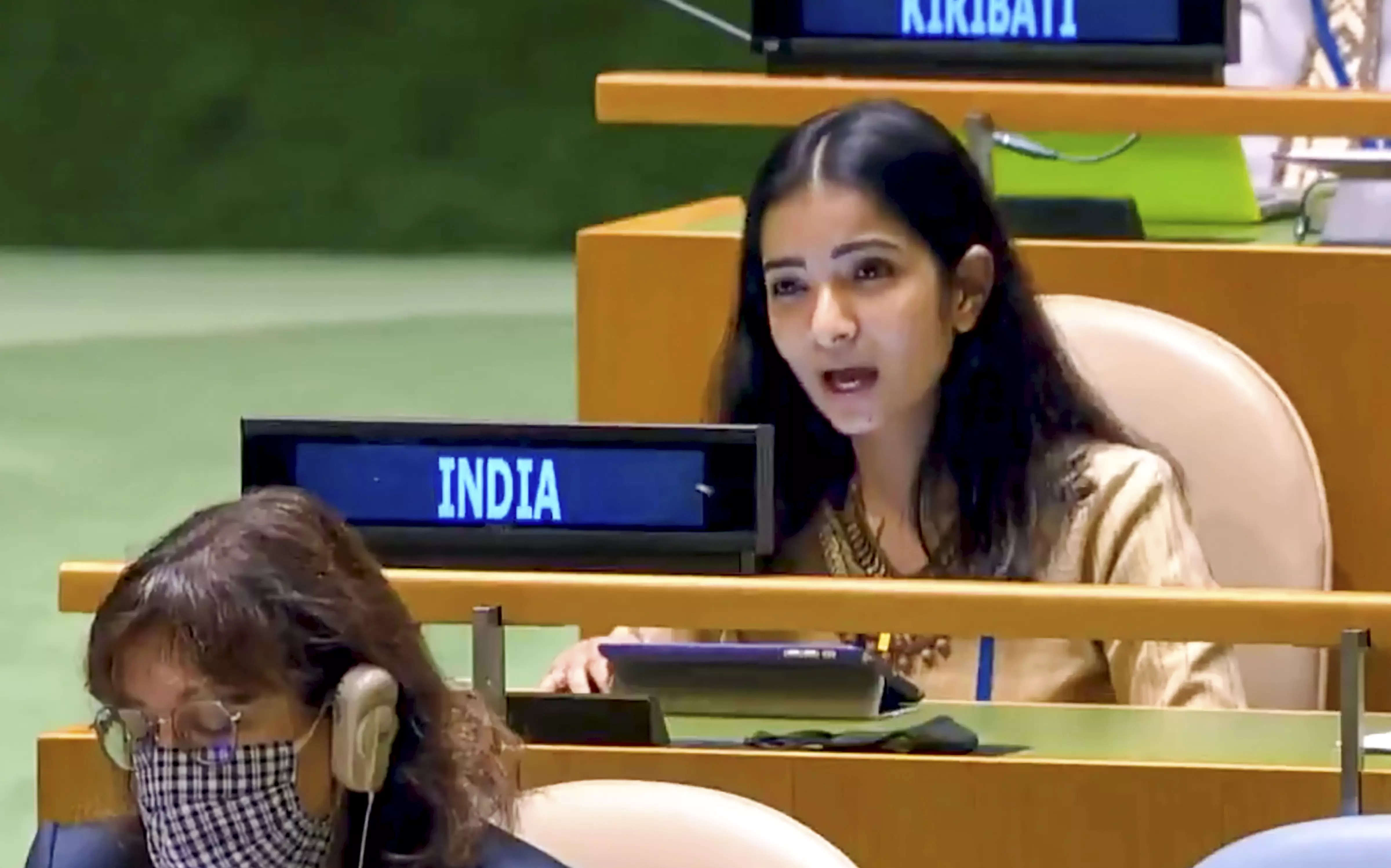 Sneha Dubey, India's First secretary at the UN. (PTI)