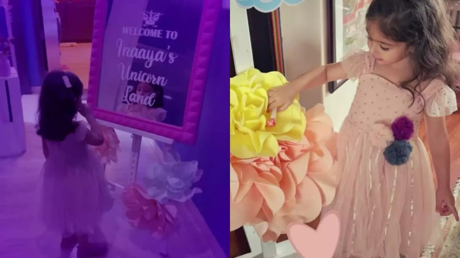 Soha Ali Khan Goes All Out To Make Daughter Inaaya S Fairy Princess Dreams Come True Hosts Magical Unicorn Themed Birthday Bash Hindi Movie News Times Of India