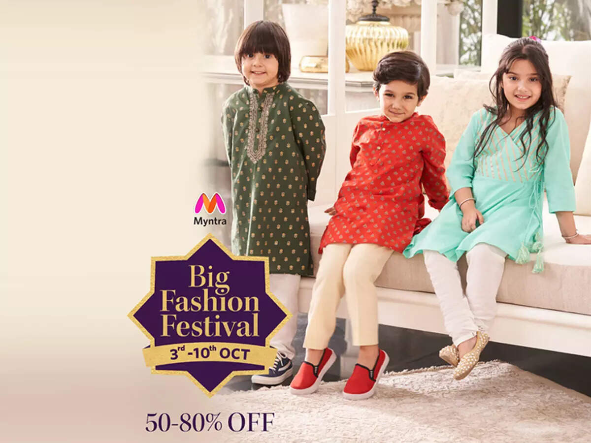 Looking to shop for kidswear? The Myntra Big Fashion Festival is where