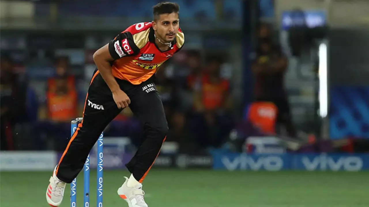 SRH pacer Umran Malik, who hails from Jammu & Kashmir, clocked in excess of 150kmph twice during his spell against KKR (Photo: BCCI/IPL)