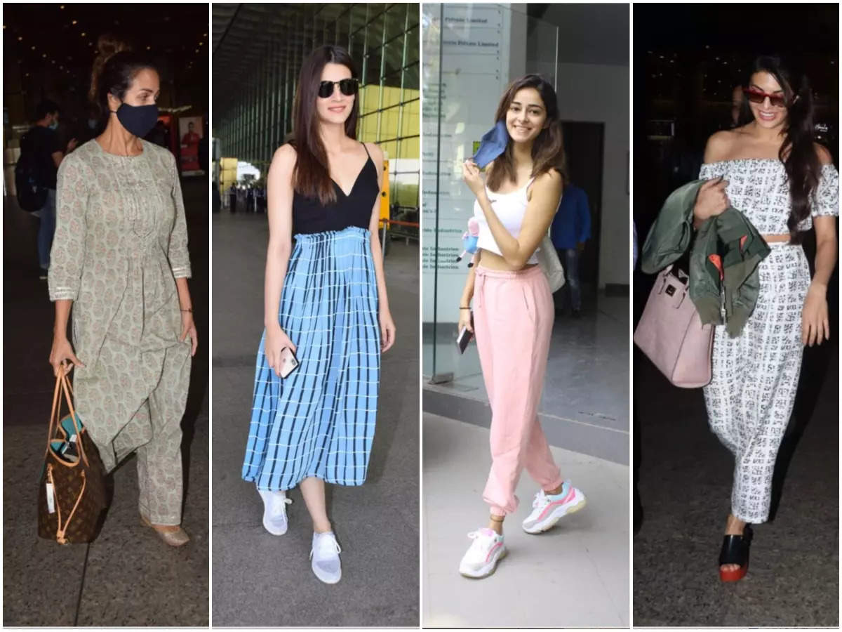 NDTV - Kiara Advani was looking gorgeous in a yellow kurti and white  palazzo, which she paired with a yellow dupatta.  https://www.ndtv.com/photos/entertainment/we-love-kiara-advani-mouni-roy-and-pooja-hegdes- airport-style-100353 | Facebook