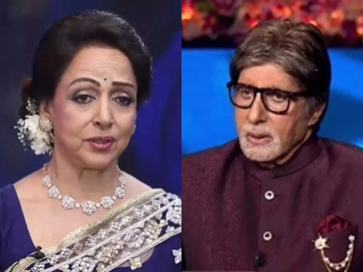 malini: Banega Crorepati 13: Malini receives special birthday gift on the show; meets her body double from Sholay - Times of India