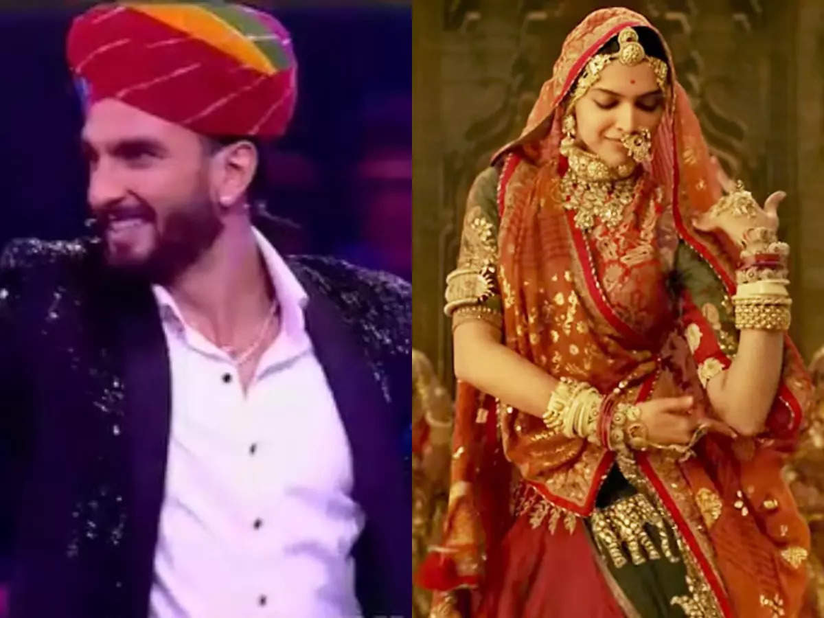 The Big Picture: Ranveer Singh dances to wife Deepika Padukone's song  'Ghoomar' in a three piece suit; watch - Times of India