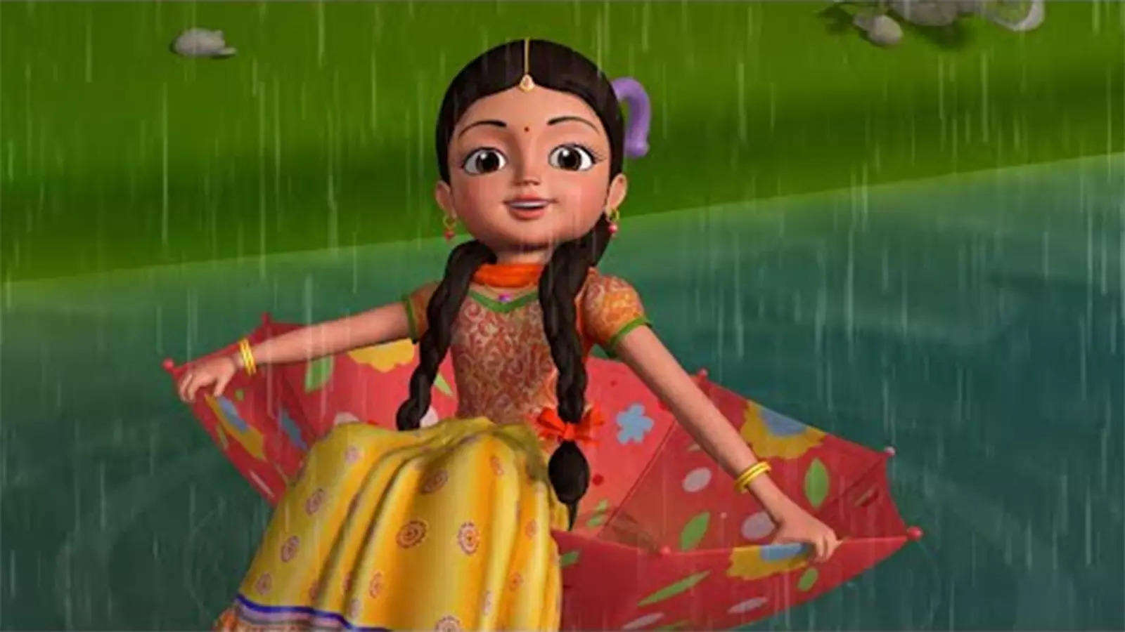 Telugu Nursery Rhymes Kids Video Song in Telugu 'Vana, Vana Vastondi    Rain'
