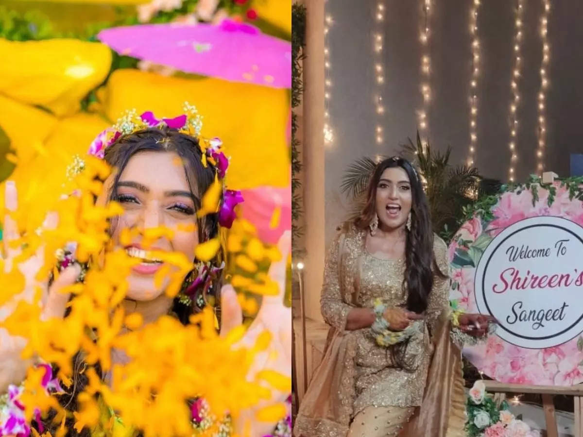 yeh hai mohabbatein: Shireen Mirza enjoys grand Haldi and Sangeet celebrations along with the Yeh Hai Mohabbatein fame; see pics - Times of India