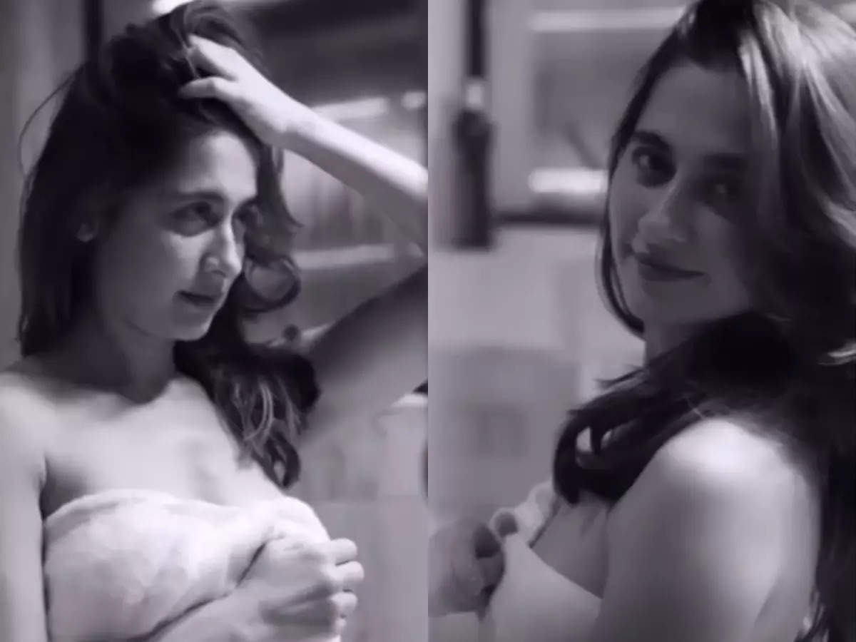 Sanjeeda Shaikhs towel series sets temperature soaring; fans cant stop gushing over her beauty