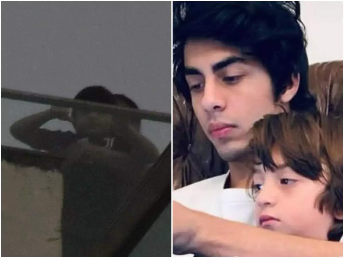 Shah Rukh Khan's son AbRam is spotted at Mannat after Bombay HC grants bail  to Aryan Khan | Hindi Movie News - Times of India